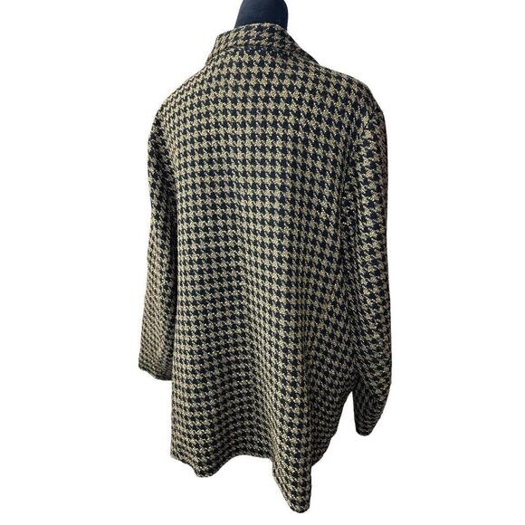 River Island houndstooth pattern Yellow Black sz 18 US Blazer - Picture 7 of 14
